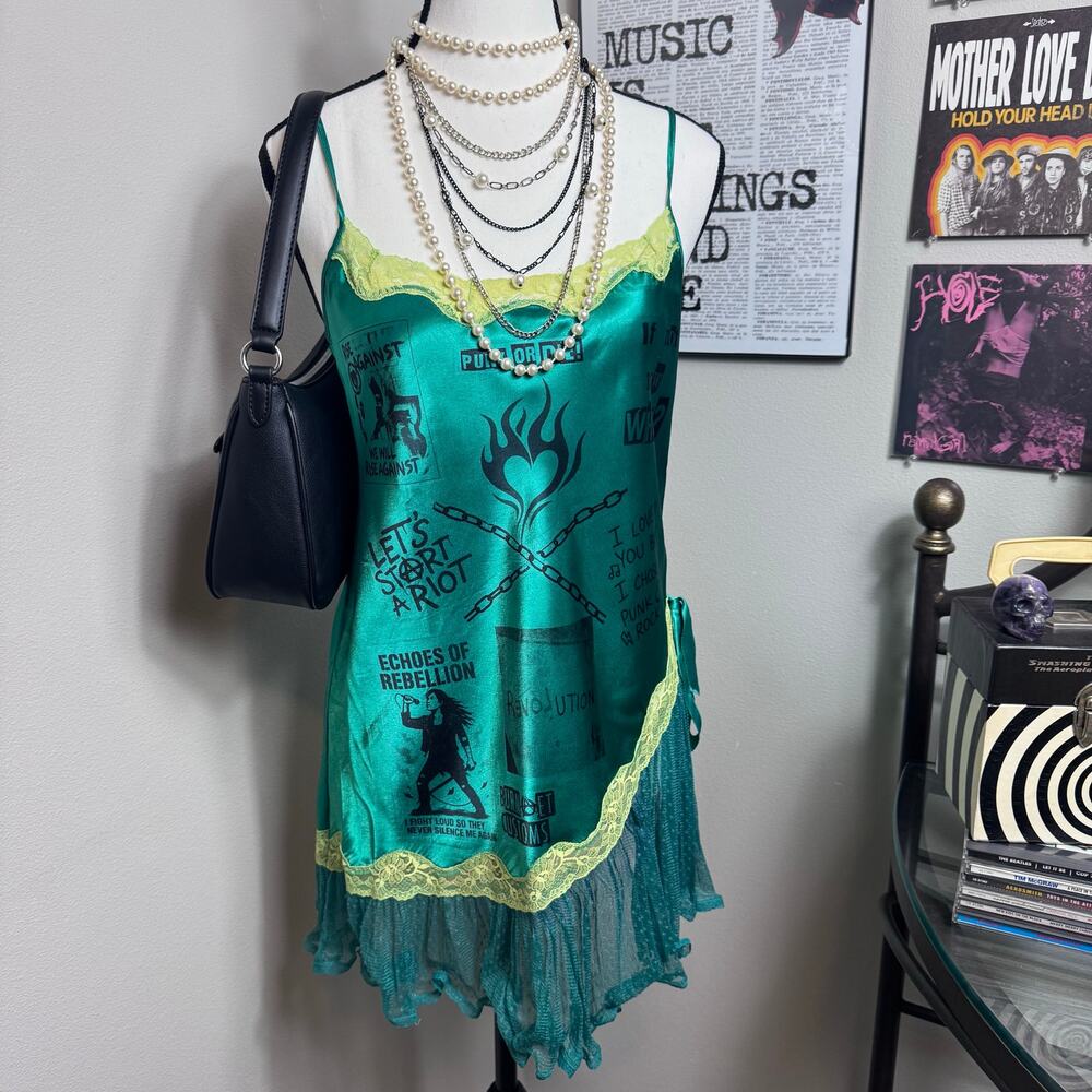 Echoes of Rebellion: Slip Dress